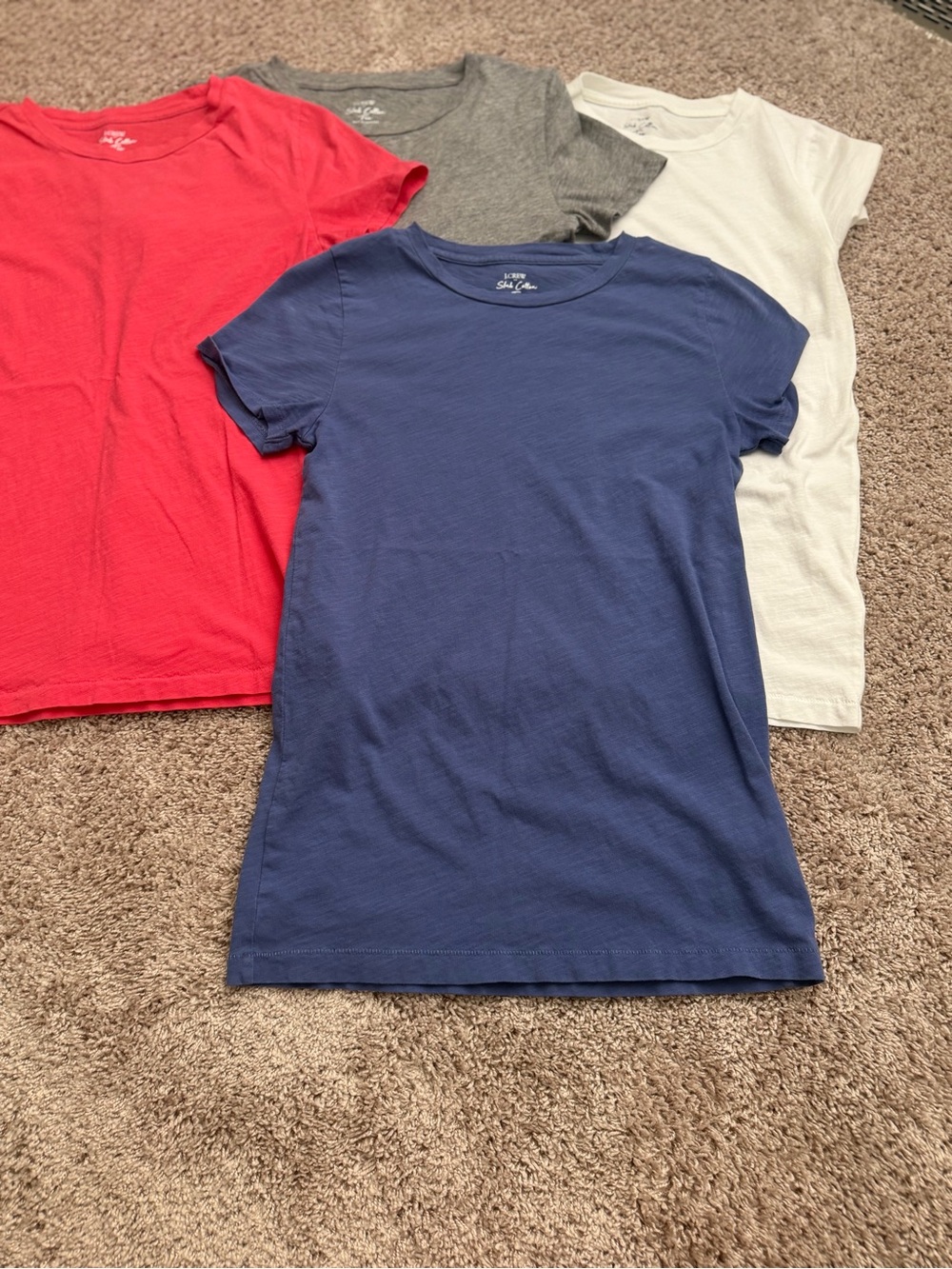 J. Crew Slub Cotton Tee set of 5 - Picture 2 of 7